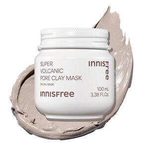 Innisfree Super Volcanic Clay Mask, Premium Korean Skincare with AHA